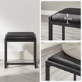 thumbnail image 4 of SONGMICS HOME Juego de Mesa de Maquillaje con Espejo Triple, Tocador con Espejo y Taburete, 3 Cajones, Escritorio de Maquillaje, Soporte para Secador, Industrial, Marrón Rústico y Negro RVT004B01, 4 of 6