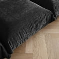 thumbnail image 6 of bokifol Modern Sectional Sofa Couch Floor Sofa for Bedroom,Living Room,Apartment and Small Space,Ottoman,Black, 6 of 7