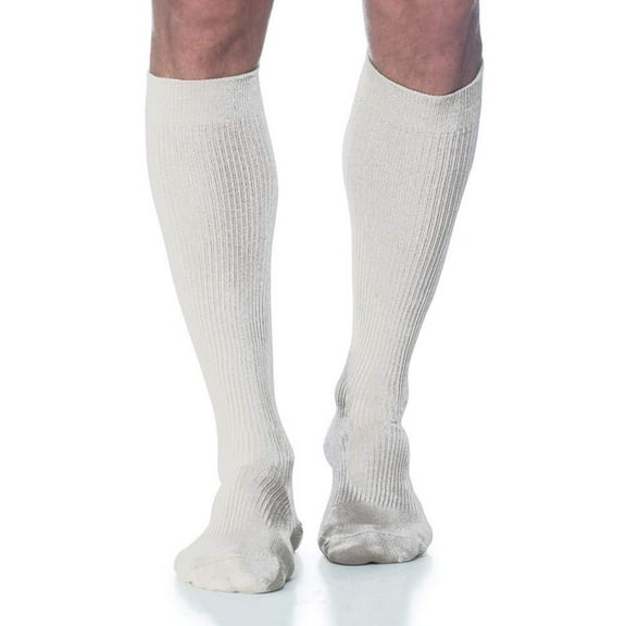 Sigvaris Well Being 186 Men's Casual Cotton Knee High Socks 15-20 mmHg
