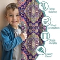 thumbnail image 3 of Blackout Kids Curtains,Multicolor Ethnic Floral Pattern Childrens Insulated Curtains Set Of 2,Bedroom Essentials,Toddler Room Decor 42x54in(106x137cm), 3 of 5