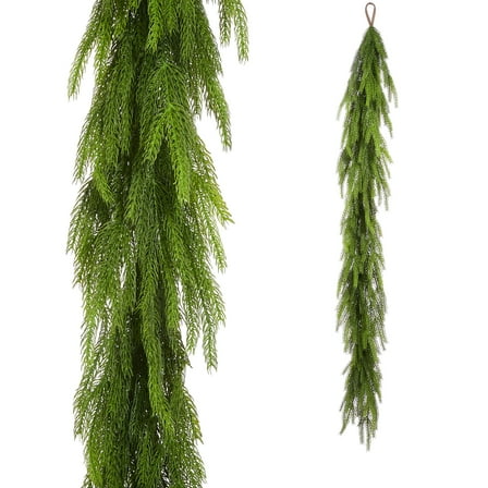 RAZ Imports 6' Norfolk Pine Christmas Garland Realistic Artificial Greenery