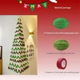 thumbnail image 5 of Fluffy Cat Tail Christmas Tree DIY Kit for Small Spaces, Premium Extra Thick Yarn Corner Tree for Tabletop, Shelf, Holiday Home Decor, Fun Family Craft Activity (Green, 15.75in), 5 of 7