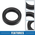 thumbnail image 3 of Juego de 6 anillos de sellado para inyectores de combustible con microfiltros para motor fuera de borda Yamaha 1997-2005, goma negra, 3 of 7