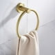thumbnail image 1 of Toallero de pared Laklulu, redondo, dorado, para baño o cocina, accesorios para ducha y baño, 1 of 5
