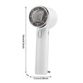 thumbnail image 2 of Camping & Hiking Turbine Icing Portable Mini Fan 5 Speed Handheld Fans With Flashlight USB Rechargeable Battery Lightweight Personal Use for Indoor Outdoor Travel Outdoor Gear, 2 of 3
