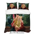 thumbnail image 2 of 3D Rosa Floral Funda de edredón Set Ropa de cama Set Fundas de almohada 76, 2 of 2