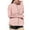 Pink, variant on Womens Long Sleeve Loose Rash Guard Zip Up Lightweight UPF 50+ Hoodie Summer UV Protection Athletic Jacket with Thumb Holes