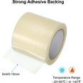 thumbnail image 4 of 3.9" x 78.7" Greenhouse Repair Tape,Bexikou Clear Polythene Repair Tape,Heavy Duty and Weatherproof Plastic Sheeting Repair Tape for Greenhouses, Plastic Sheeting, and Tents, 4 of 5