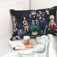 thumbnail image 6 of My Hero Academia Animation Pillowcase Cushion Pillow Covers With Hidden Zipper Pillow Case Decor For Bed Dorm Sofa Couch Car 16"x24", 6 of 8