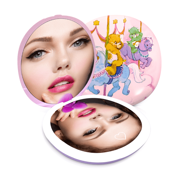 Impressions Vanity Care Bears Carousel Ride LED Compact Mirror with 3X Magnification