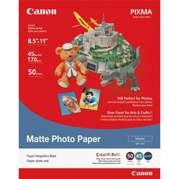 Canon Photo Paper Plus Matte, 8.5 x 11 Inches, 50 Sheets