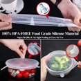 thumbnail image 4 of 10 Couvercles de Pots en Silicone, Couvercles Extensibles en Silicone pour Bocaux Réutilisables pour Aliments pour Animaux, Couvercles de Pots en Silicone Sans BPA, 4 of 5