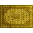 thumbnail image 1 of Ahgly Company Indoor Rectangle Medallion Yellow Traditional Area Rugs, 2' x 3', 1 of 4
