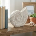 thumbnail image 3 of Decorative Woven Seashell Sculpture Statue - Home Decor Ornament for Bathroom, Office, Room, and Living Room Decor - Perfect Decorations for Shelf and Coffee Table Decor Accent - 7", White, 3 of 16