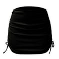 thumbnail image 5 of Women Swimwear Ribbed Cinched Side Mini Skirt Bikini Beach Bottoms Swimwear, 5 of 9