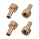 thumbnail image 1 of Conector de acoplamiento de tubo de latón con rosca hembra de 1/4 BSP y barbilla de manguera de 8 mm, 4 piezas, 1 of 2