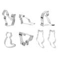 thumbnail image 1 of 7Pcs Cat Biscuit Cutters Cat Shape Biscuit Mold Cookie Mold (Random Style), 1 of 7