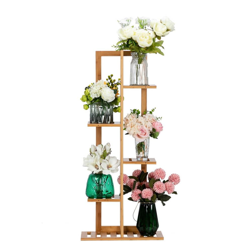 Ktaxon 5Tier 5 Potted Wood Plant Stand,Flower Shelf Plants Holder