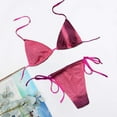 thumbnail image 4 of Women Swimwear 2Pcs/Set Swim Pool Matching Triangle Bottoms Attractive Two-pieces Bikini Set, 4 of 5