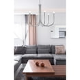 thumbnail image 3 of Living District Layne 30" 6-Light Transitional Metal Chandelier in Chrome, 3 of 9