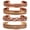 Intricate 1, variant on by Touchstone Copper magnetic bracelet Tibetan style. Hand forged with solid and high gauge pure copper. Set of 3 different designs in rope braid style.