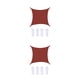 thumbnail image 4 of Scienceny Toldo para Exteriores, Tela De Poliéster Impermeable Y A Prueba De Sol, Cortina De Protección Solar Multifuncional, 2 * 2 M, Rojo 2*2m rojo óxido 2Conjunto, 4 of 6