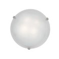 thumbnail image 1 of Mona 23020GU-BS-WH 2 Light Flush-Mount In Brushed Steel With White Glass, 1 of 1