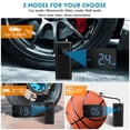 thumbnail image 4 of Tire Inflator Portable Air Compressor 5V 150PSI Cordless Car Tire Pump USB Rechargeable 6500mAh Battery Mini Digital Air Pump for Cars Motorcycles and Bikes, 4 of 8