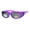 purple, variant on Polarized 55mm Rectangular Fit Over Plastic Sunglasses Teal