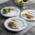 thumbnail image 5 of Melamine Dinner Plates Set - 10 3/4 Inch Dinner Dishes Set, 6pcs, White, Dishwasher Safe, 5 of 7