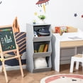 thumbnail image 1 of YYAO Armoire de Rangement pour Bibliothèque pour Enfants Support de Rangement pour Jouets Anti-Dumping à 3 Couches, Gris, 1 of 8