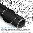 thumbnail image 3 of White Abstract Topographic map Desk Mat XXL Large Gaming Mouse Pad with Stitched Edges, 31.5 x 15.7 inch Extended Full Desk Keyboard and Mouse Pad Anti-Slip Computer Laptop Desk Pad, 3 of 7