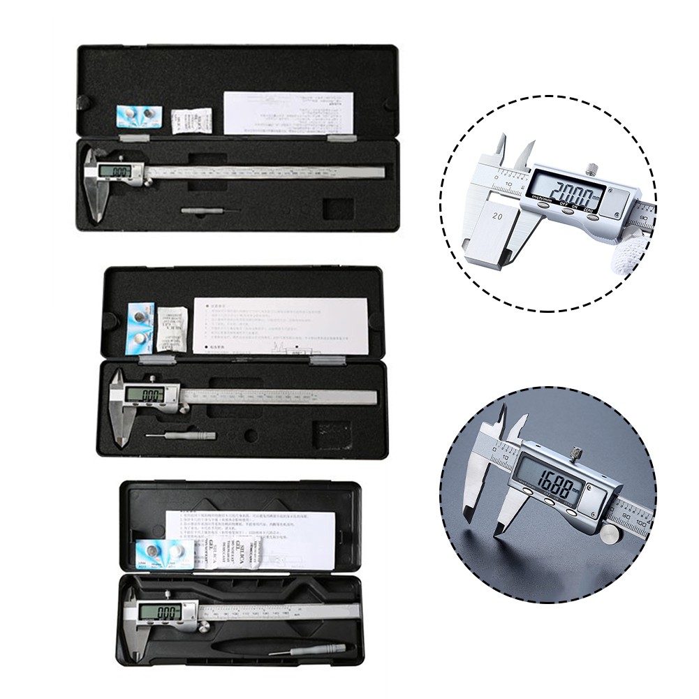 Precision Stainless Steel Electronic Digital Vernier Caliper - Accurate