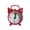 G006- Red, variant on Small Battery Operated Clock, Digital Clock Battery Operated, 1.6 in Diameter, Analog Display, Bedside Storage, Black Decor for Bedroom, 1 Pc