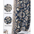 thumbnail image 3 of Boho Ethnic Flowers Kitchen Curtains Farmhouse Traditional Flowers Art Cafe Short Curtains for Bathroom Blackout Window Curtain Grommet Small Window Treatment Drapes for Bedroom Living Room 52"x45"x2, 3 of 9