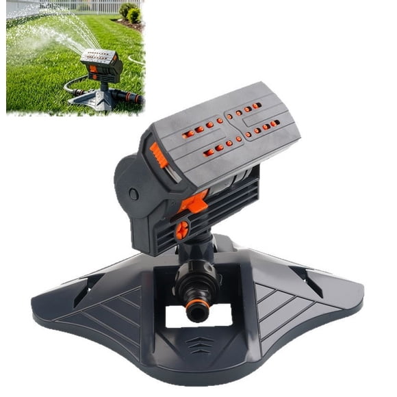 16-Nozzle Oscillating Sprinkler with Dual-Zone Water Timer, Motion-Activated Lawn & Garden Sprinkler System for Yard, Splash Pad, Hose, Automatic Irrigation(RL 1 PC)