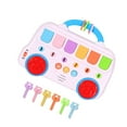 thumbnail image 2 of Juguete de autobús animal clave juguete sensorial para bebés Causa y efecto Toy Learning Juguete Juguete Musical Musical con música y luz para niños, 2 of 8