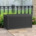 thumbnail image 5 of MAYEERTY 260 Gallon Outdoor Deck Box, Large Capacity Storage Box for Patio Furniture Cushions, Pillow with Wheels, Black, 5 of 8