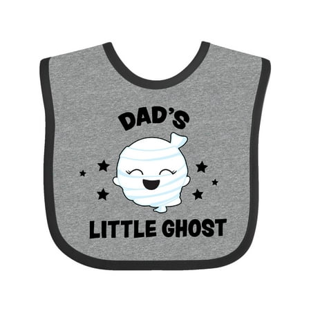 

Inktastic Cute Dad s Little Ghost with Stars Gift Baby Girl Bib