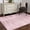 Pink, variant on Round Area Rug 4 Ft, Blue Washable Non-Slip Circle Carpet for Living Room/Bedroom, Modern Abstract Art Ombre Striped Low-Profile Crawling Mats Collection Rugs for Indoor