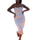 thumbnail image 3 of Txlixc Vestido de tirantes delgados para mujeres, mono de tirantes de spaghetti sólido sexy sin mangas para adultos Txlixc  moda, 3 of 9