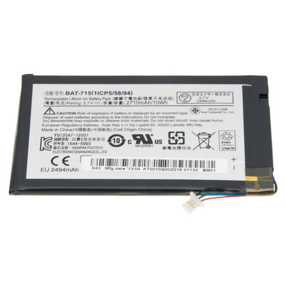 New Genuine Acer Iconia Tab B1 B1-A71 Tablet Battery 10Wh