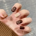 thumbnail image 1 of 24pcs Wearable Pink Press On Fake Nails Tips With Glue false nails design Butterfly Lovely Girl false nails With Wearing Tools LU, 1 of 7