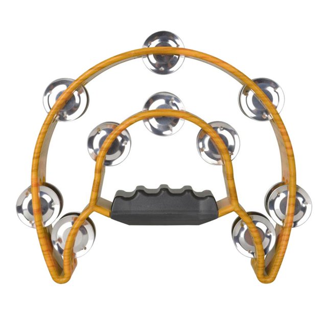 Xuanheng Double Row Tambourine Metal Jingles Hand Held Percussion Instrument For Kids And