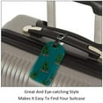 thumbnail image 3 of Square 2Pack PU Leather Dinosaur Cruise Luggage Tag with Privacy Cover and Name ID Tag for Travel Handbags Backpacks Luggage Tags, 3 of 6