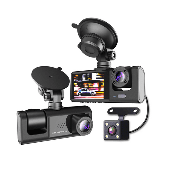 2 Channel Dash Cam 1080P Dash Cam Front and Rear Inside, Dual Dash Cam Front and Inside 1080P with GPS, WiFi, APP Control, Loop Recording, G-Sensor, WDR, Parking Monitor