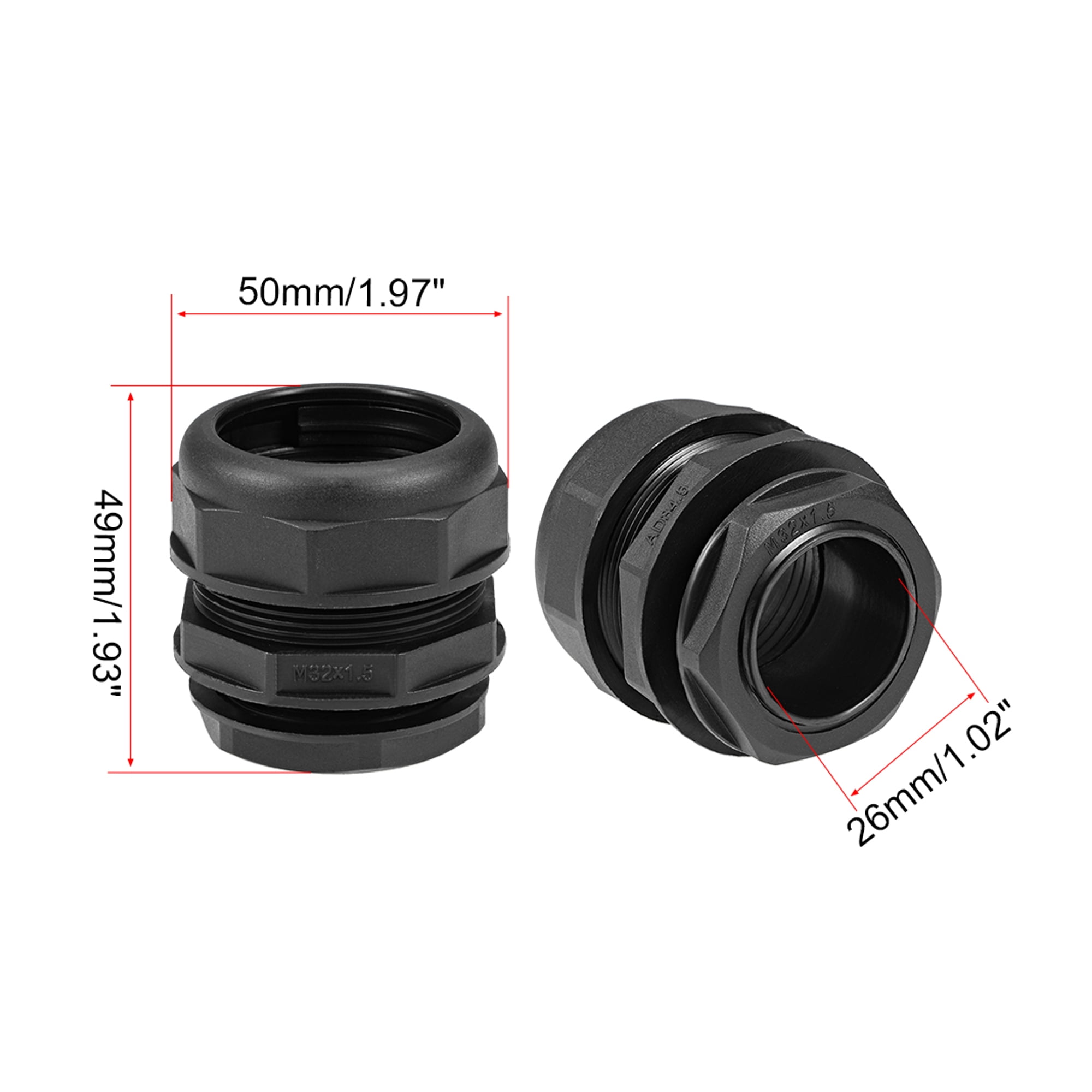 Waterproof Cable Gland Corrugated Pipe Joints AD34.5 Adjustable Locknut Pipe Clamps Waterproof Cable Gland Corrugated Pipe Joints AD34.5 Adjustable Locknut Pipe Clamps