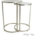 thumbnail image 6 of Round End Tables Set, Mirrored Tops, Nesting, 2 PCS, 6 of 9