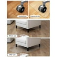 thumbnail image 6 of JHyouerji 1.5mm Thick Clear PVC Floor Protector Mat Non Slip Easy Clean Frosted Scratch Resistant Mat for Hardwood Office Chair, 6 of 7
