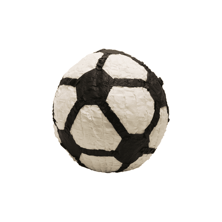 3D Soccerball Pinata, Handcrafted Party Pinata, 12" x 12" x 12" Sphere